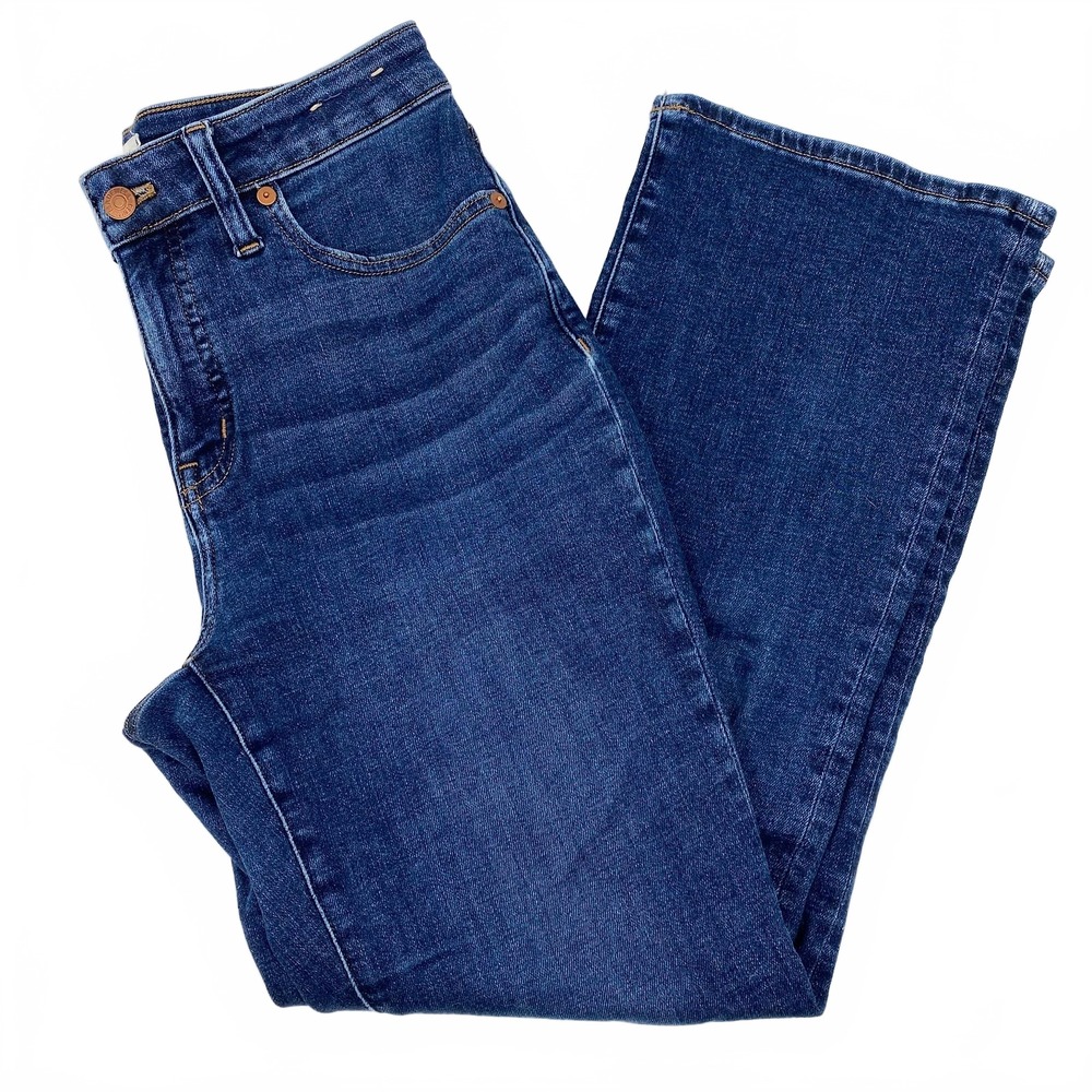 Madewell Dark Wash Curvy Kick Out Jeans | Women’s 28